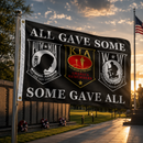 All Gave Some Some Gave All | POW-MIA KIA WW Flag 3'x5' 68D Nylon | Double-Sided