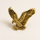 Gold American Eagle USA Cloisonne Lapel Pin | Patriotic Military Honor | Singles & Bulk