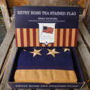 Betsy Ross American Heritage Flag | 2x3 Ft Cotton Sewn | Tea-Stained Vintage | Collector Edition
