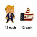 Happy Trump & Thumbs Up American Flag Packs