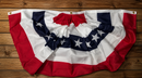 Americana Heavy Duty Commercial Use 3x6 feet All-American Fan Bunting – 600D, 2-Ply,  USA Style with Brass Grommets