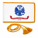 US Service Military Flags Gold Fringe Sleeve & POW MIA, USA American 3x5 Feet Indoor