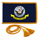 US Service Military Flags Gold Fringe Sleeve & POW MIA, USA American 3x5 Feet Indoor