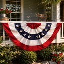 United States of America Fan Bunting USA 3'x6' Embroidered Flag ROUGH TEX® 300D 100% Nylon American Custom Made Allow 1 Week