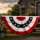 United States of America Fan Bunting USA 4'x8' Embroidered Flag ROUGH TEX® 600D American Custom Made Allow 2 Weeks