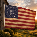 Betsy Ross 250 Years Vintage Printed 100D Limited Edition 3x5 Feet Rough Tex Flags 1776 2026 Brass Grommets