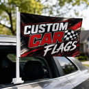 Custom Car Flags (Made to Order Allow 3 Weeks)