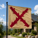 Spanish Cross Flag Vintage Cotton 4x4 Feet Hispanic Heritage Banner