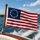 Betsy Ross Flag 12'x18' | Rough Tex® 600D 2-Ply Poly | Original 13-Star 1776 USA | FLAGS BY THE DOZEN