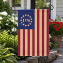 Betsy Ross Vintage 1776–2026 250th Anniversary Garden Flag 12x18" | Stars & Stripes