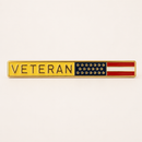 US Flag Veteran War Tie Bar USA Military Limited Edition Lapel Pins