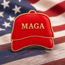MAGA Red Hat Lapel Pin