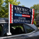 American Car Flags Double Knit 1776 2026 250th Anniversary USA Flag In Stock 12x18 Inches