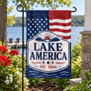 Lake of America Established 2026 Collector's Garden Flag | 12x18 in | Double Sided