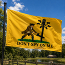 Don't Spy on Me Flock Camera Flag | 3x5 & 4x6 ft | Brass Grommets | Made to Order