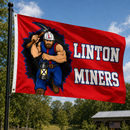 Linton Miners Indiana Flag | 3x5 & 4x6 ft | Brass Grommets | Made to Order