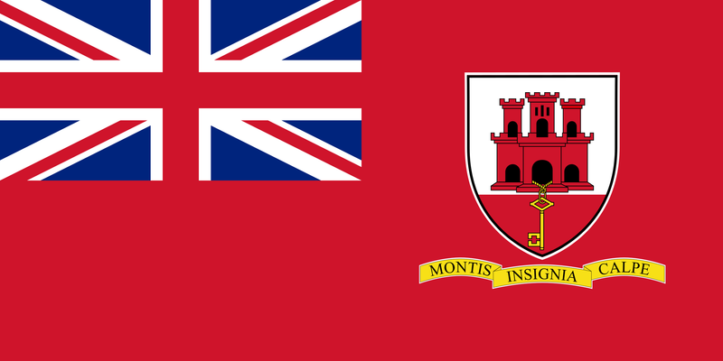 Civil Ensign of Gibraltar British Empire Red Ensign 3'x6' Flag ROUGH TEX® Cotton