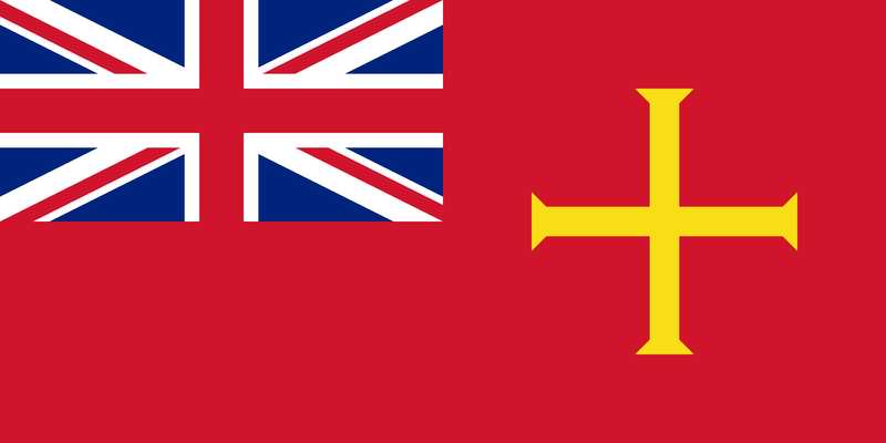 Civil Ensign of Guernsey British Empire Red Ensign 3'x6' Flag ROUGH TEX® Cotton