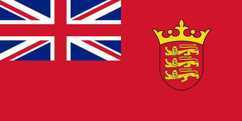 Civil Ensign of Jersey Red British Empire Ensign 3'x6' Flag ROUGH TEX® Cotton