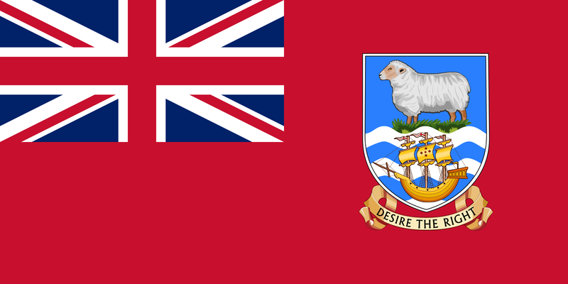 Civil Ensign of the Falkland Islands British Empire Red Ensign 3'x6' Flag ROUGH TEX® Cotton