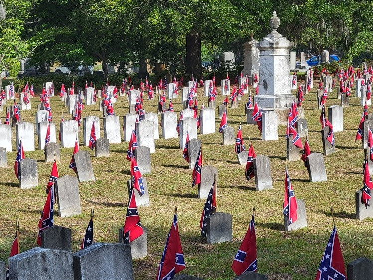 Rebel SCV Battle Flag Cemetery Stick Flags 8x12 Inches Pack of 100