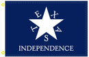 Conrad Independence 3'x5' Texas Historic Embroidered Flag ROUGH TEX® Cotton