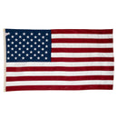American Official Size 3 Feet 6 Inches x 6 Feet 7 Inches Approximately 100% USA Made Flags Embroidered Stars Sewn Stripes Cotton Brass Grommets
