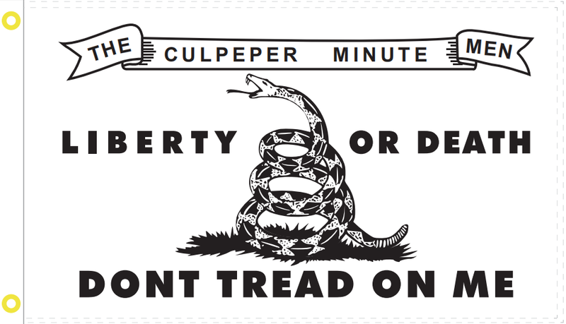 The Culpepper Minutemen 3'x5' Embroidered Flag ROUGH TEX® Cotton