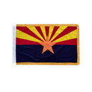 United States 56 Flags Set 3x5 Feet Cotton Gold Fringe Sleeve Premium Indoor Use One of Each American State & all Six U.S.A. Territories