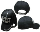 Deputy Sherrif Tactical Black Cotton Embroidered Cap