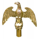 Brass Eagle Flagpole Ornament About 7" Premium