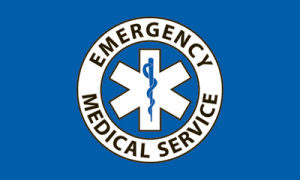 Emergency Medical Service Official 3'X5' Double Sided Flag ROUGH TEX® 68D EMS