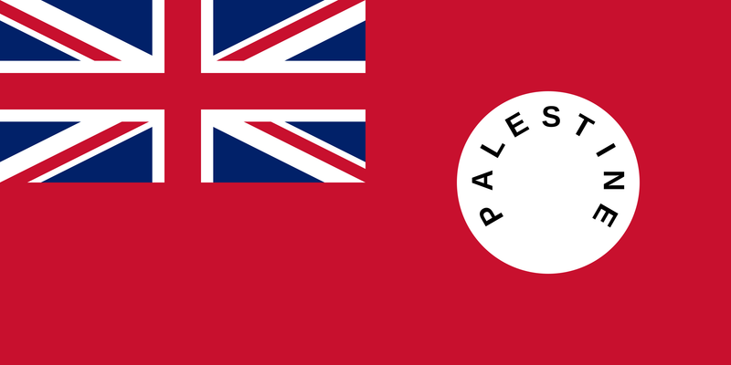 Ensign of The Palestine Mandate 1927-1948 Red British Empire Ensign 3'x6' Flag ROUGH TEX® Cotton