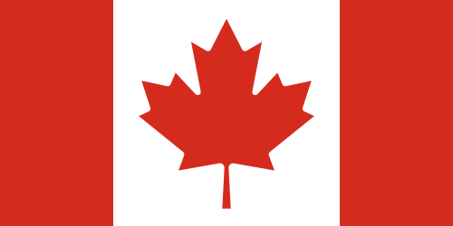 Canada 2'X3' Embroidered Flag ROUGH TEX® Cotton in Colored Box
