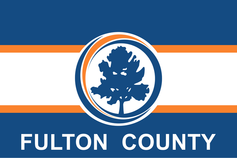 Fulton County Georgia 3x5 Feet Flag Made to Order