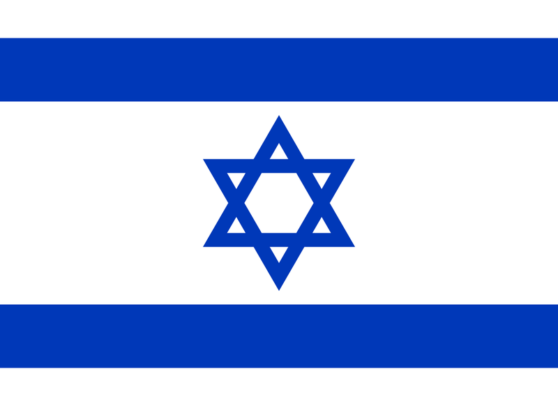 Israel 4"x6" Inch Stick flags Desk Set Quality Jewish Support Flag