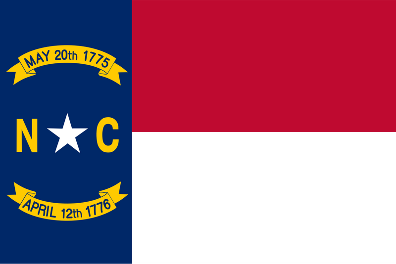 North Carolina Republic 4'x6' Flag ROUGH TEX® Nylon 300D