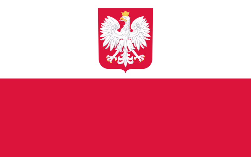 Poland Old Original with Eagle 3'x5' Feet Embroidered Rough Tex® 600D 2- Ply