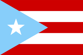 Puerto Rico Original Light Blue 10'x15' Embroidered Flag ROUGH TEX® 300D Oxford Nylon