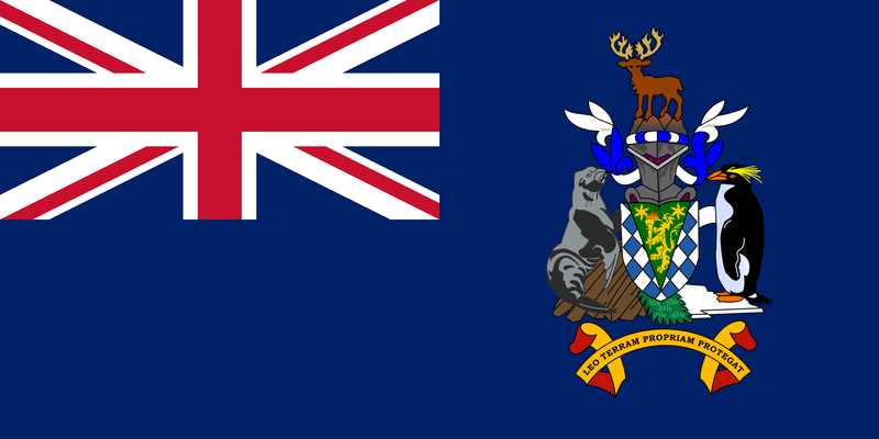 South Georgia & South Sandwich Islands British Empire Blue Ensign 3'x6' Flag ROUGH TEX® Cotton