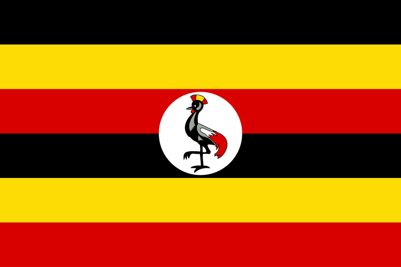 Uganda 3x5 Feet Nylon Embroidered Premium Grade A Sale Flags
