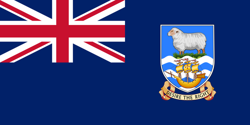 Falkland Islands British Empire Blue Ensign 3'x6' Flag ROUGH TEX® Cotton