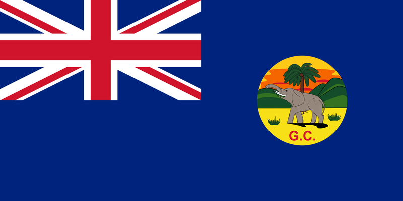 The Gold Coast 1877-1957 British Empire Blue Ensign 3'x6' Flag ROUGH TEX® Cotton