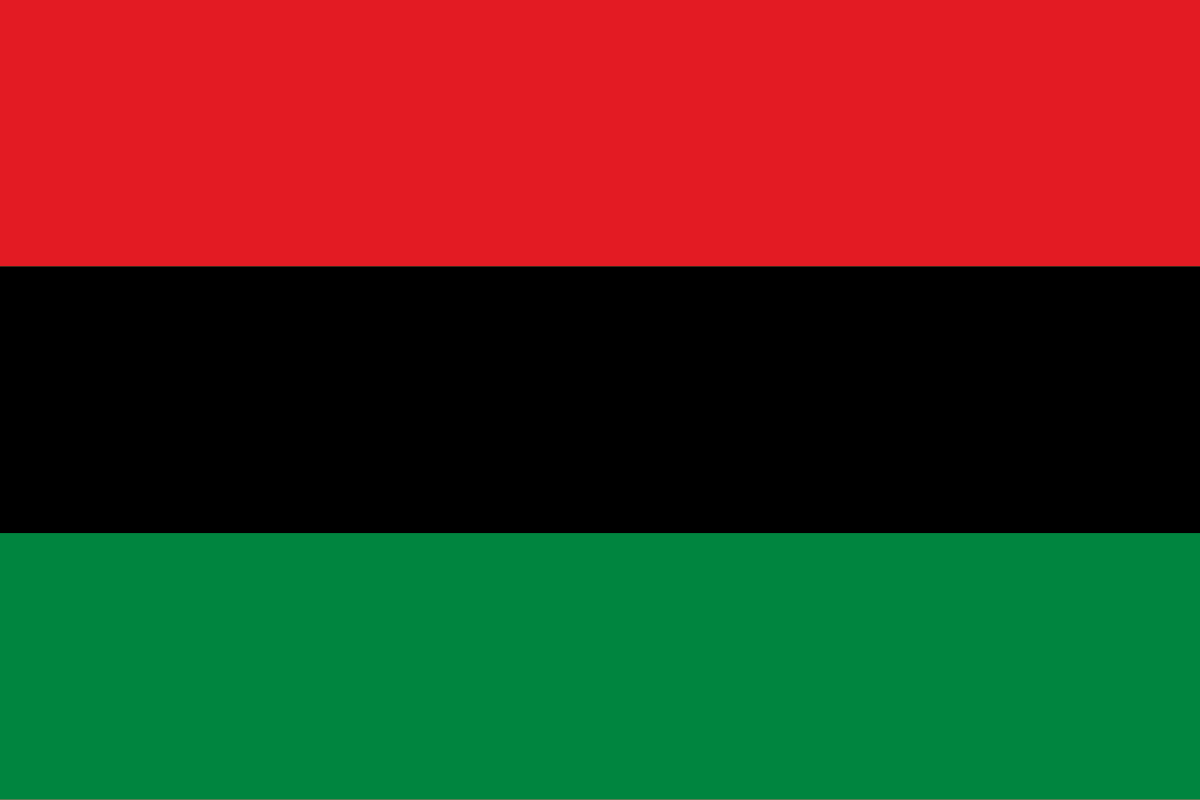 Afro American Tri Color 4'x6' Flag Rough Tex® 150D Nylon US African