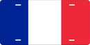 France Flag Embossed License Plate