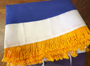 Israel 3'x5' Embroidered Flag with Gold Fringe