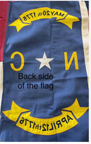 North Carolina 3'x5' Flag Americana Gift Boxed USA NC States Hemp Collection 100% Embroidered America