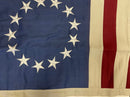 Betsy Ross All Embroidered 13 Stars Natural Canvas Sewn Stripes 3x5 Feet Flags Gift Boxed for Christmas