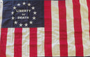 Hunter Liberty or Death 3'x5' Embroidered Flag ROUGH TEX® Cotton in Gift Box
