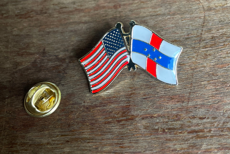 USA & Netherlands Antilles Friendship Lapel Pin